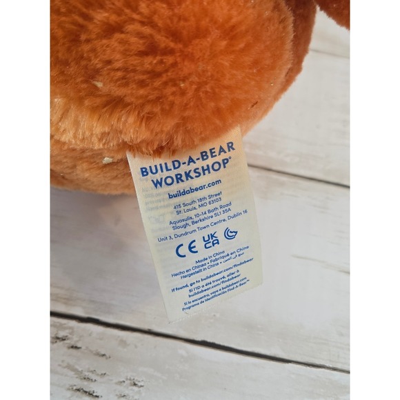 Build a Bear Pumpkin Spice Sparkle Pawlette Bunny Rabbit Plush Stuffed Animal - Picture 4 of 5